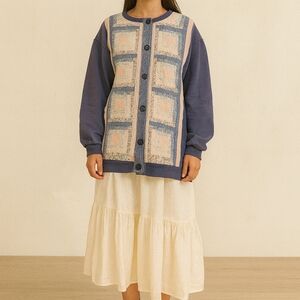 Vintage Quilted Cardigan